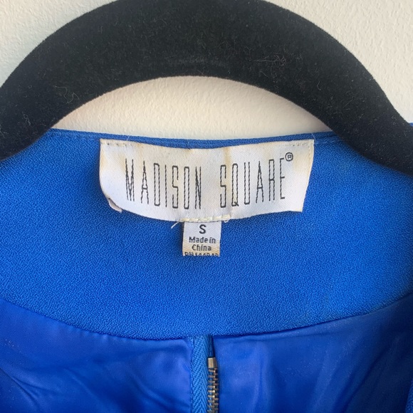 Blue Cropped blazer with zipper - Picture 2 of 3